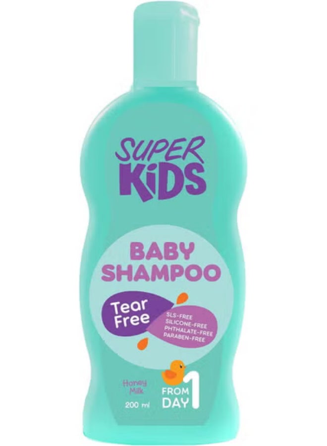 Super Kids Baby Shampoo Honey Milk 200 ML - Image 1